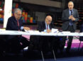 Giancarlo Abete, presidente LND, con Paolo Mangini presidente del CRT