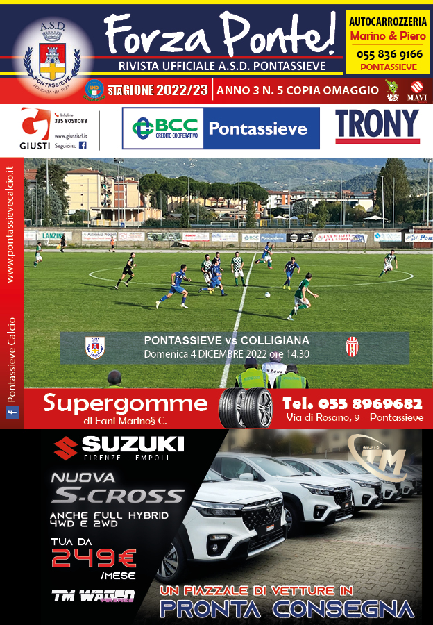 La copertina di Forza Ponte! per Pontassieve-Colligiana